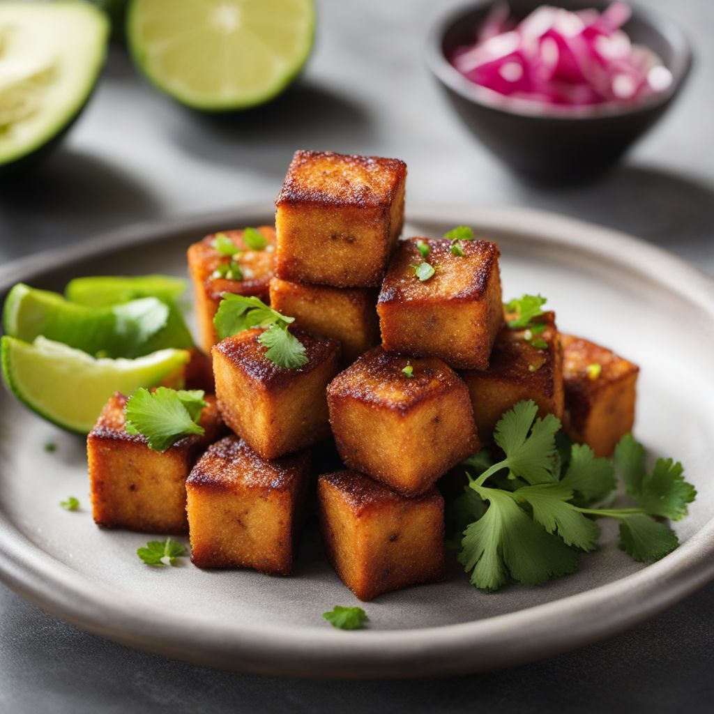 Crispy Tofu Cubes with Latin American Flair