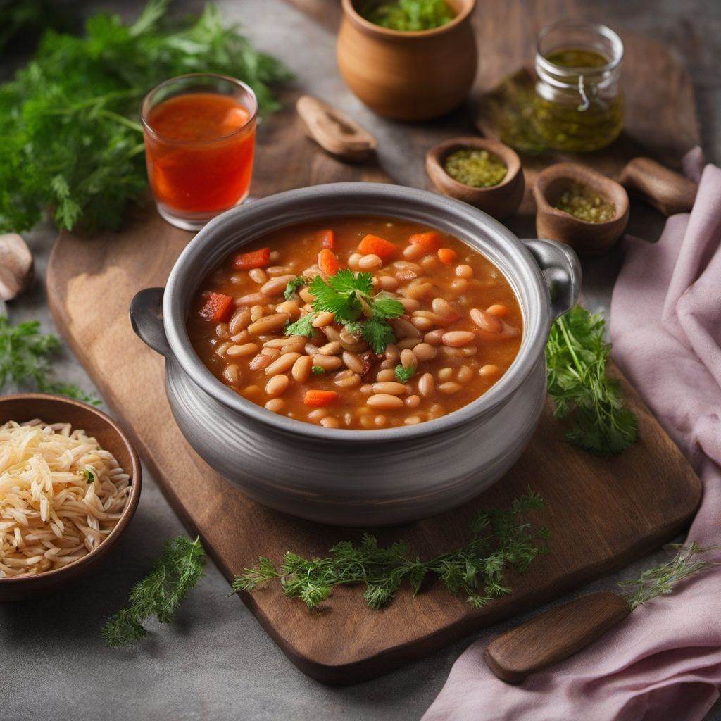 Croatian-style Bean Stew with Pickled Cabbage or Sauerkraut