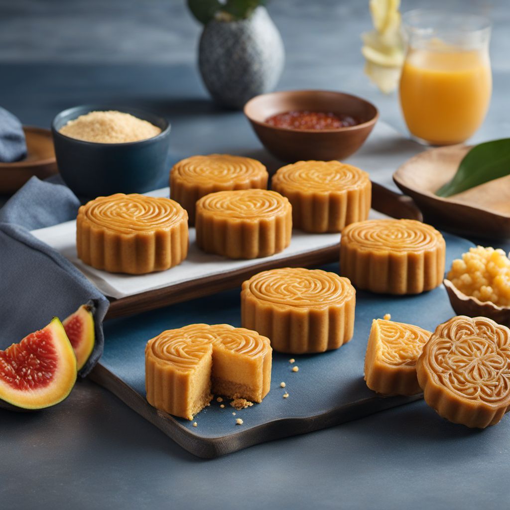 Curaçao-Inspired Mooncake