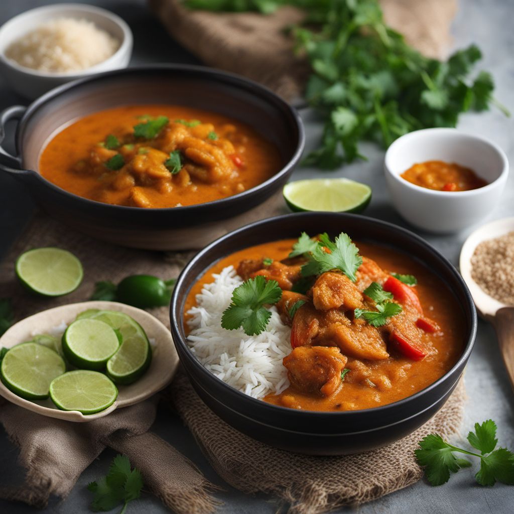 Curry Jacques with Coconut Rice