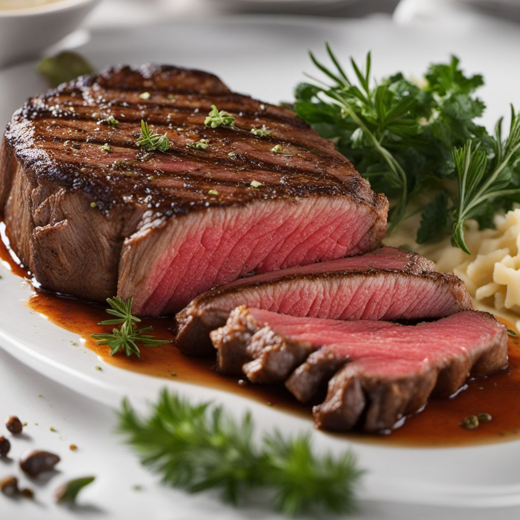 Delmonico Steak with Herb Butter