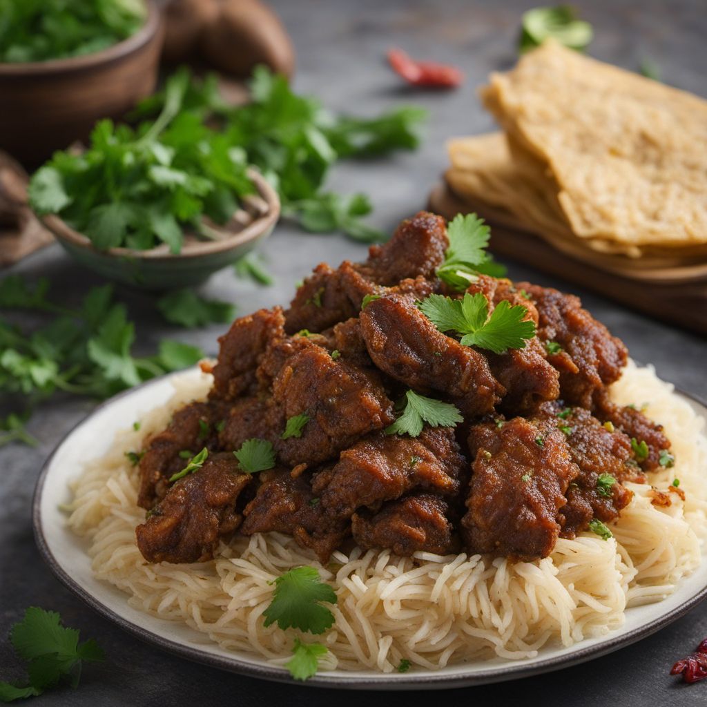 Djiboutian-inspired Halušky with Spiced Lamb