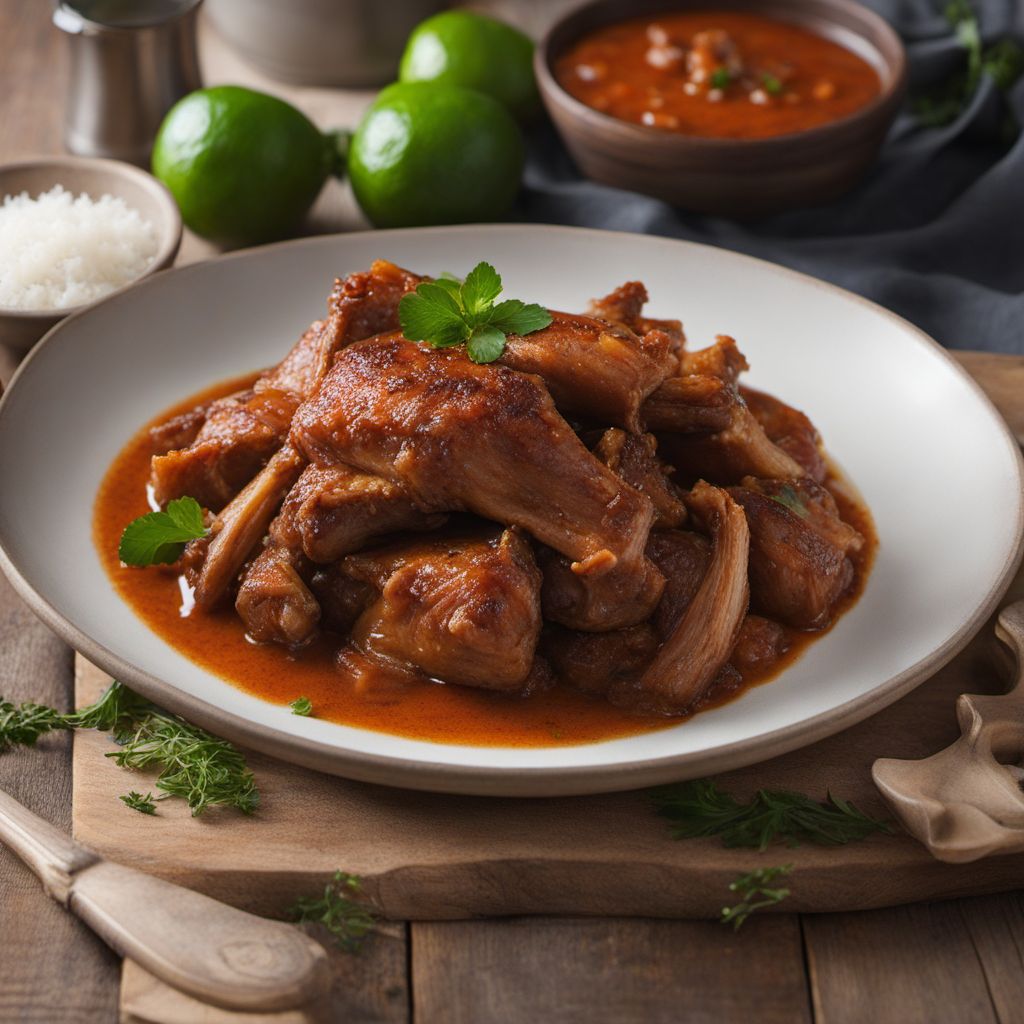 Dominican-style Braised Pork Trotters