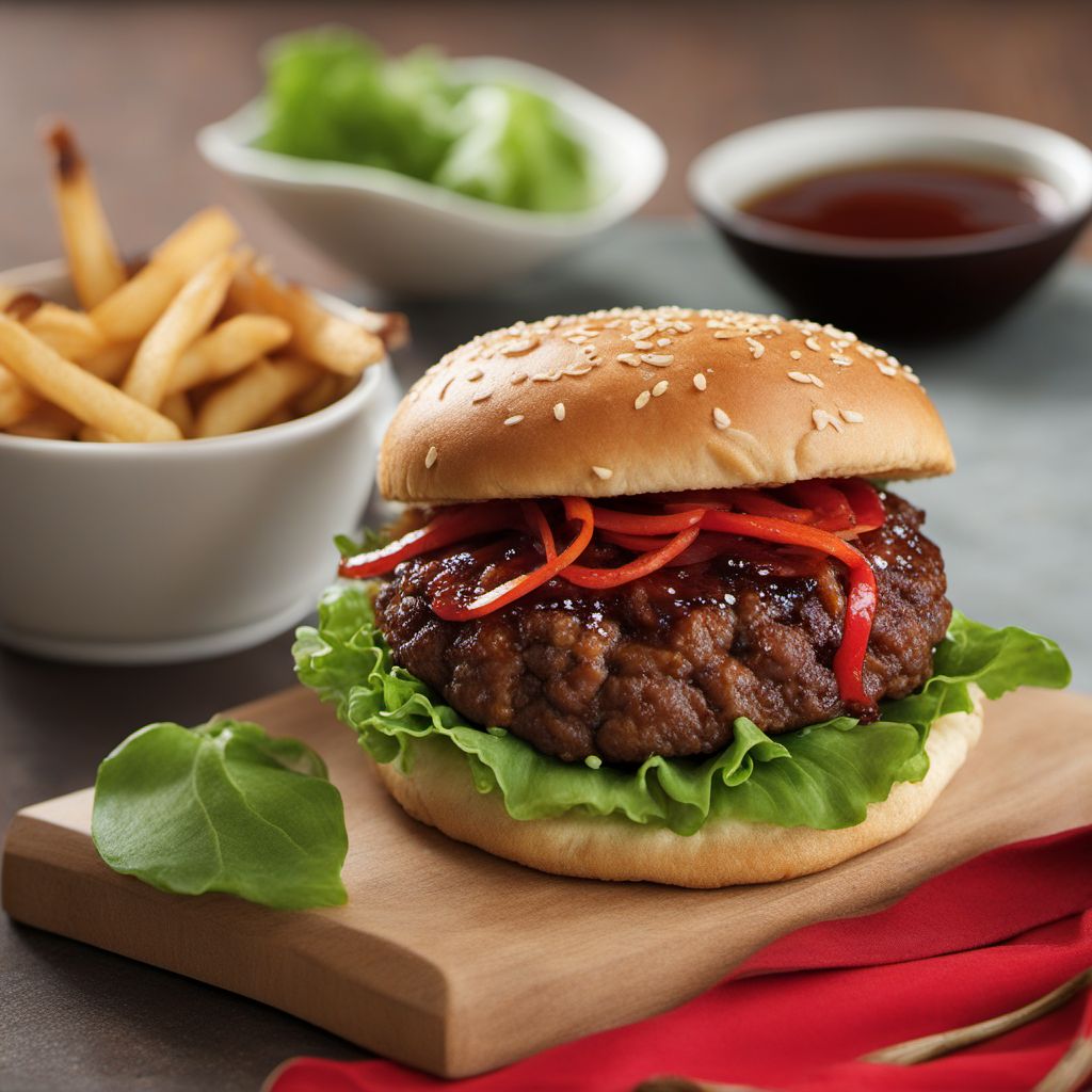 Donkey Burger with Spicy Hoisin Sauce