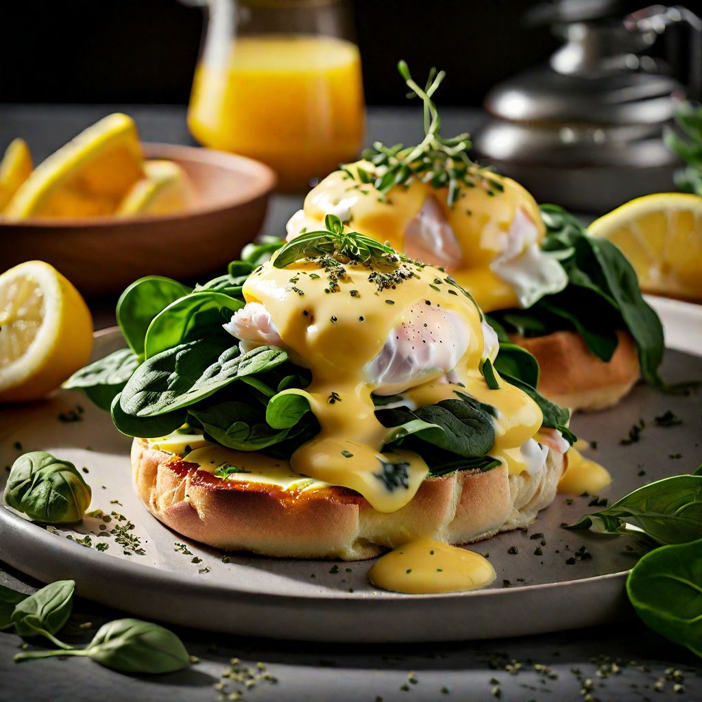 Greek-style Eggs Benedict