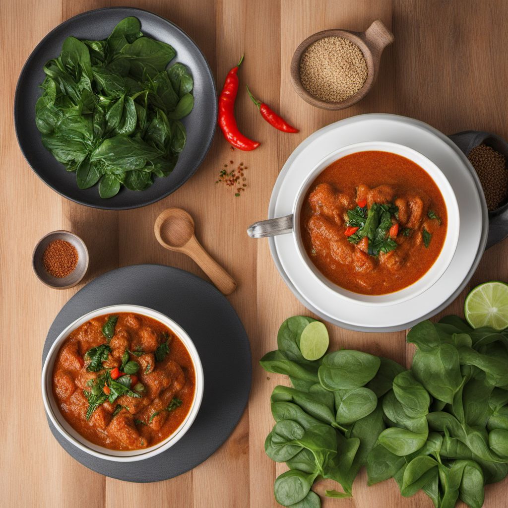 Egusi Sauce with Spinach and Chicken