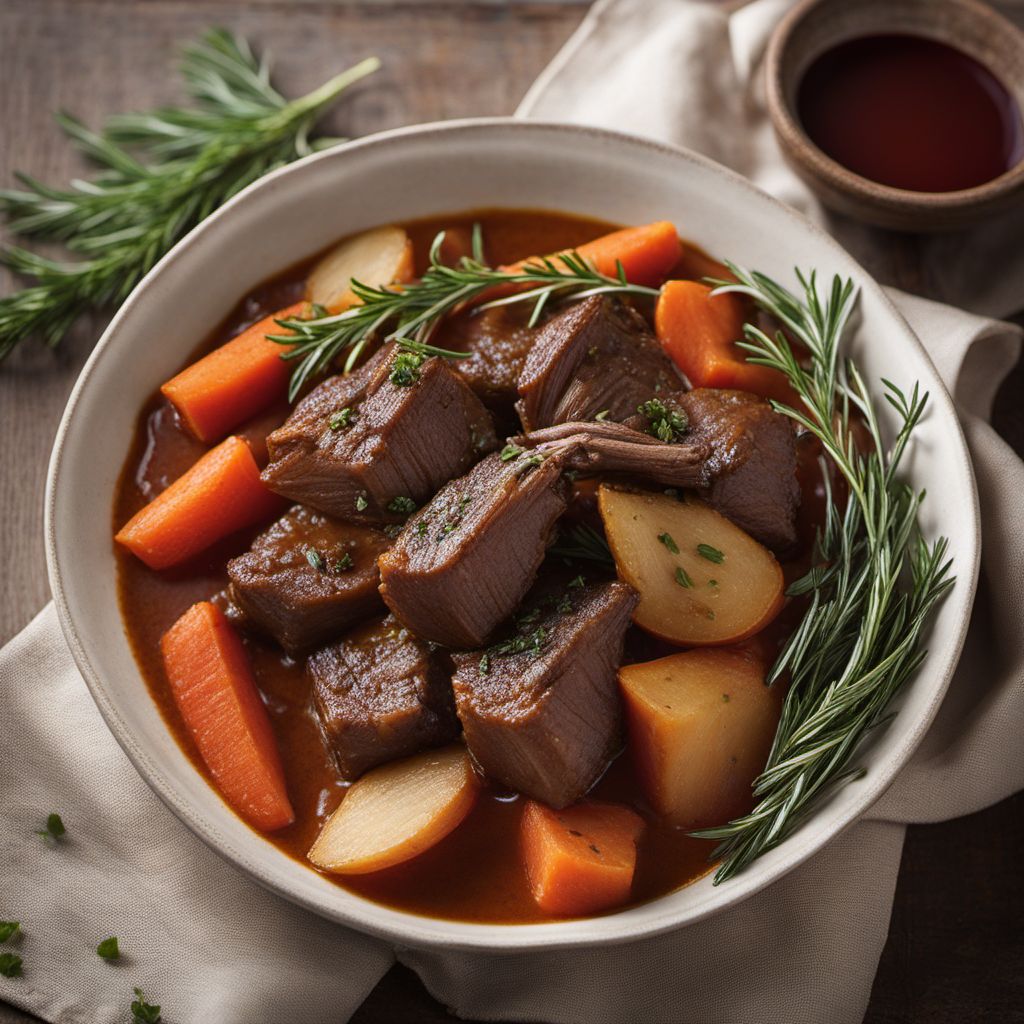 English Lamb Stew with Root Vegetables