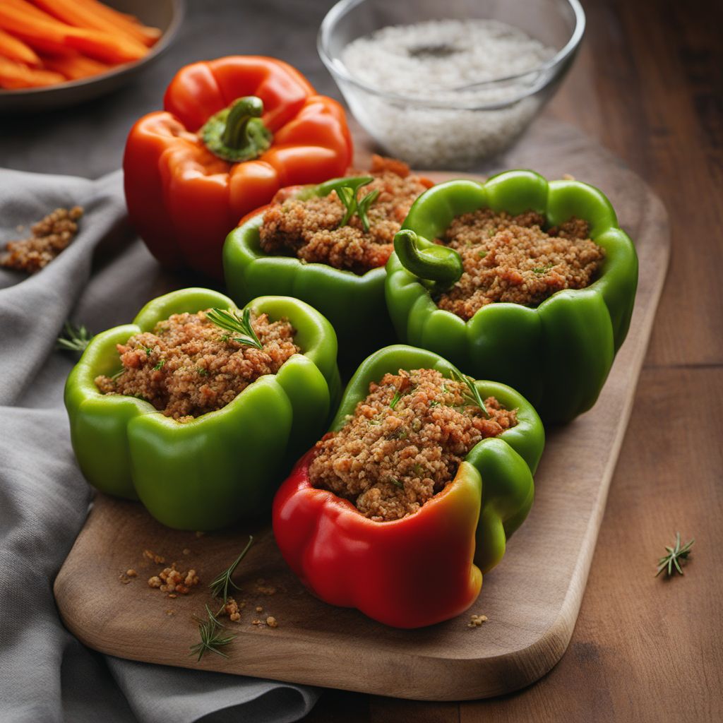 English-style Stuffed Bell Peppers