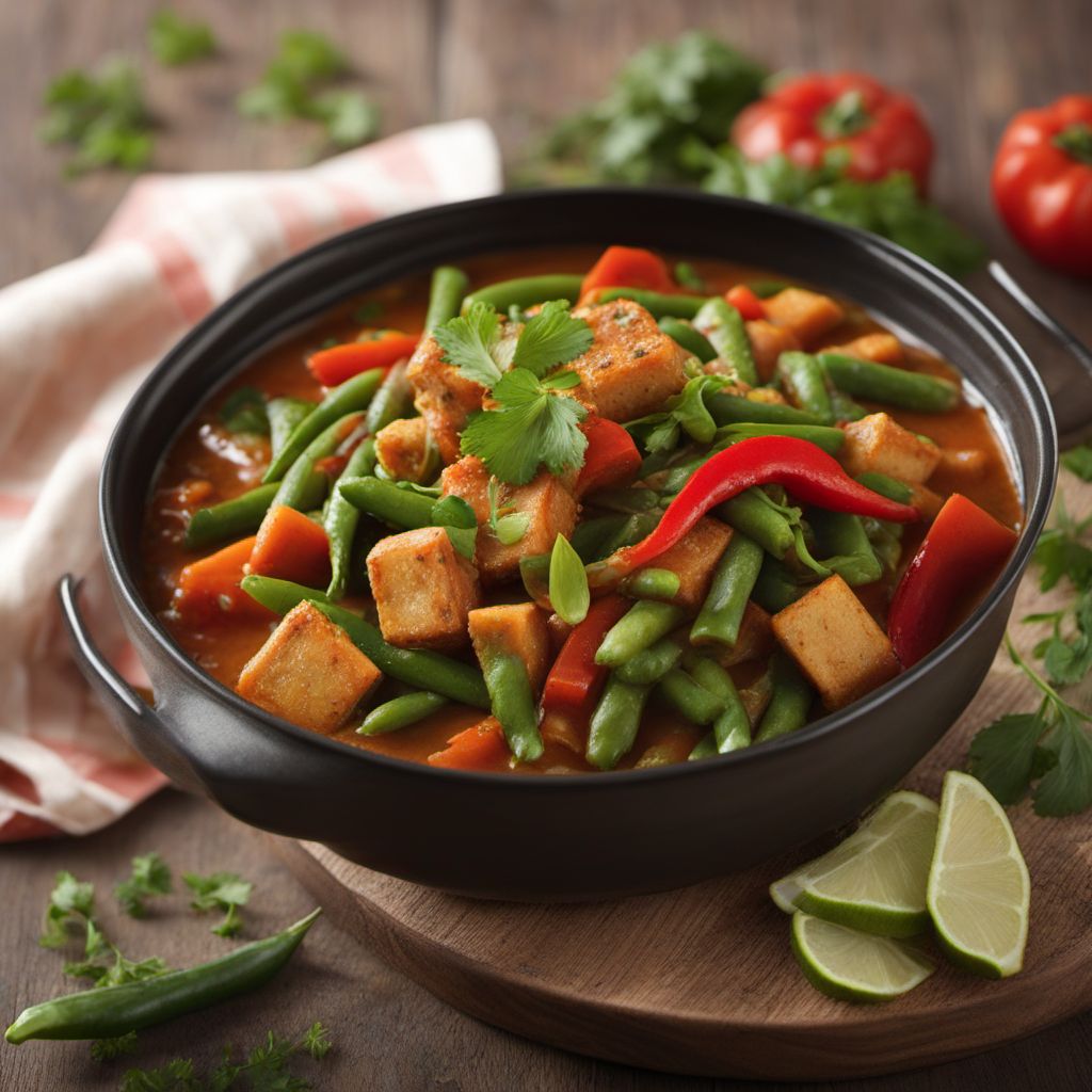 Equatorial Guinea-style Tofu and Vegetable Stew