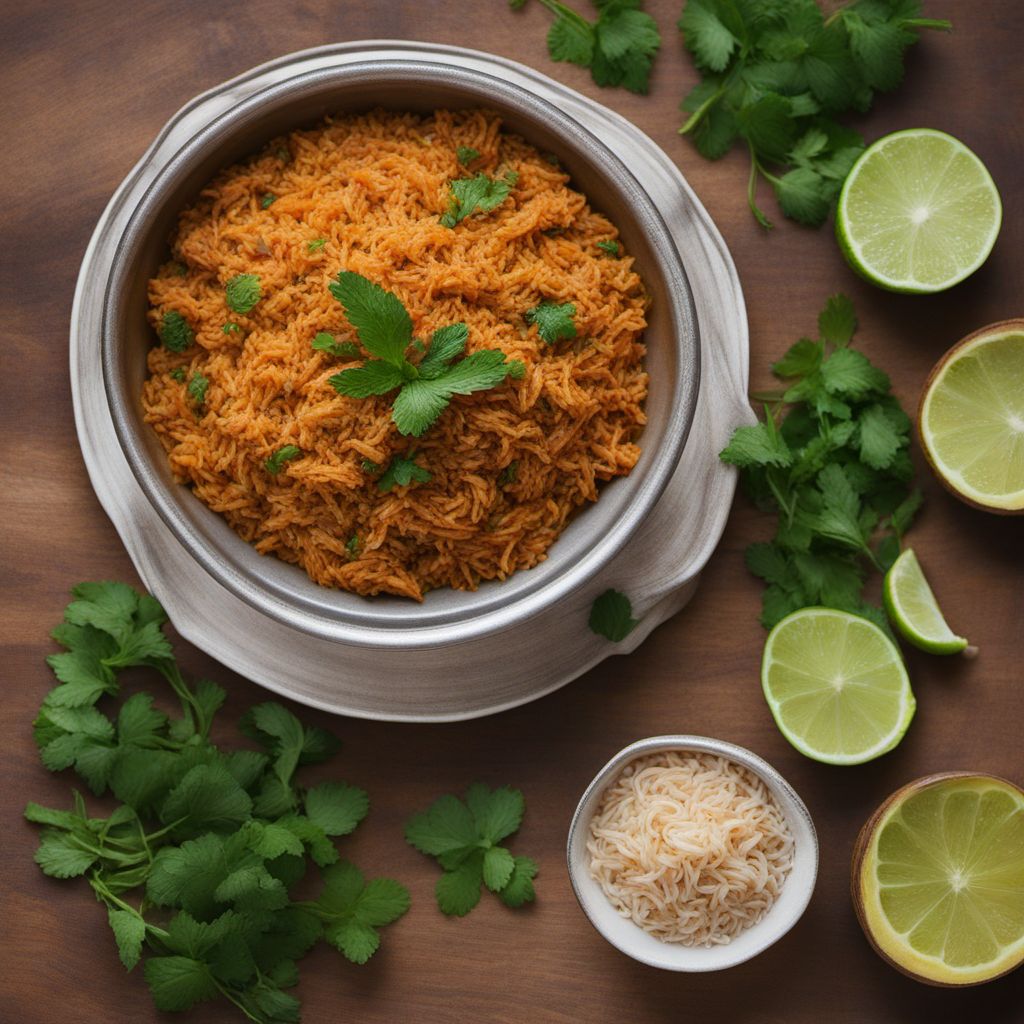 Eritrean-style Spiced Rice with Chicken