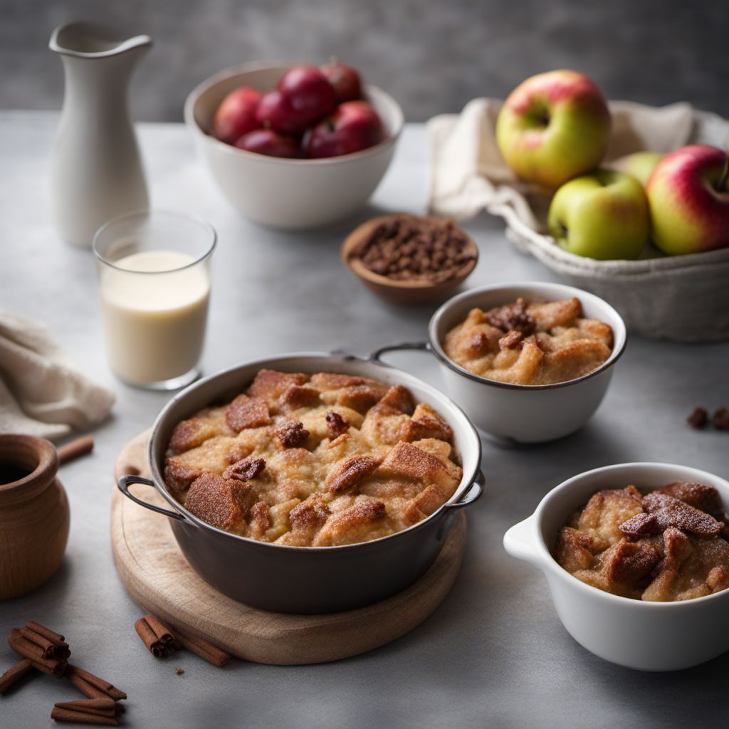 Estonian Apple Bread Pudding