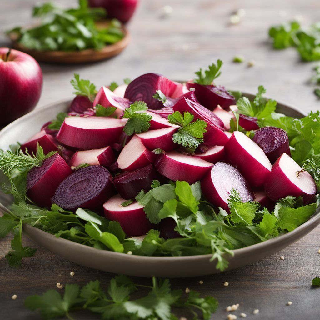 Estonian-inspired Apple and Beetroot Salad