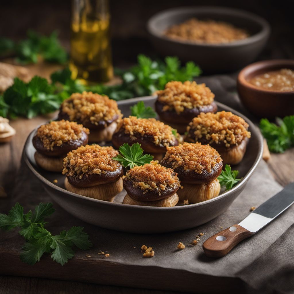 Farinheira Stuffed Mushrooms