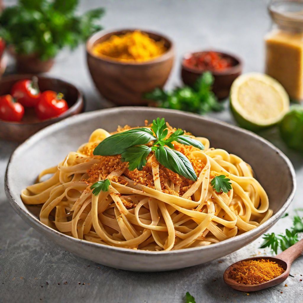 Fettuccine Burro e Parmigiano with a Moroccan Twist