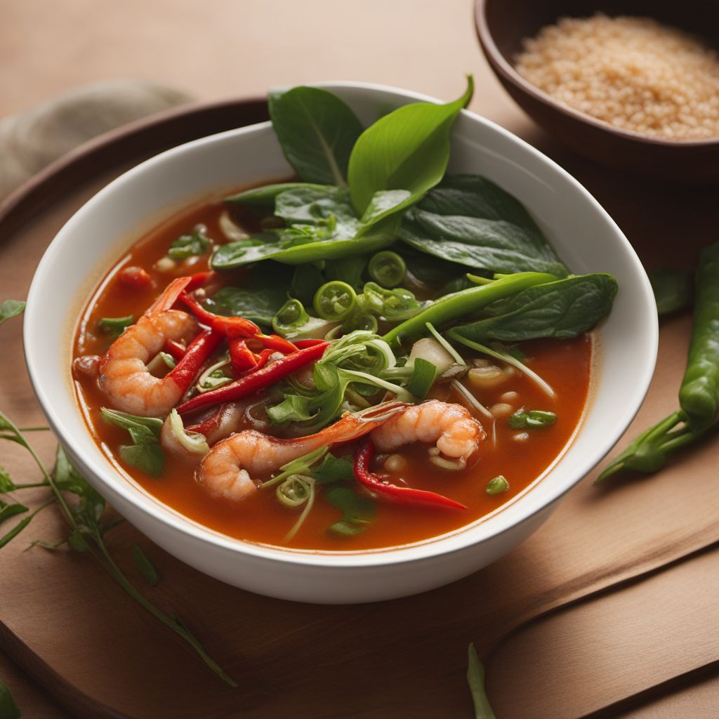 Filipino-American Spicy Tamarind Soup