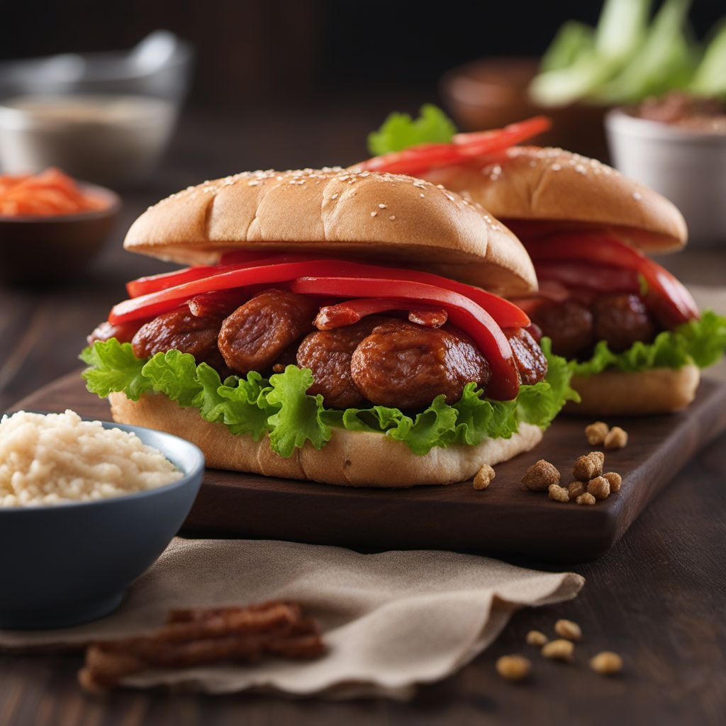 Filipino Chinese Style Sausage Sandwich