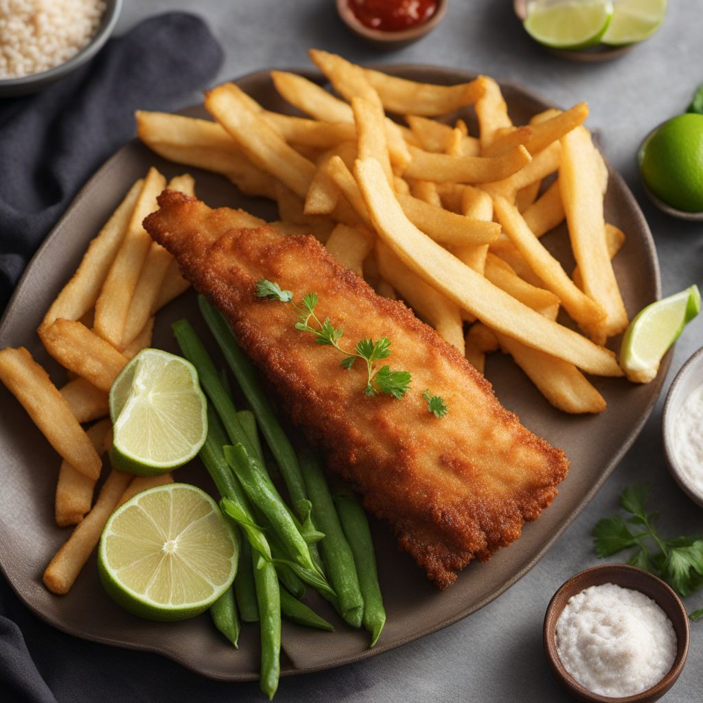 Filipino-style Crispy Cod Fish and Chips