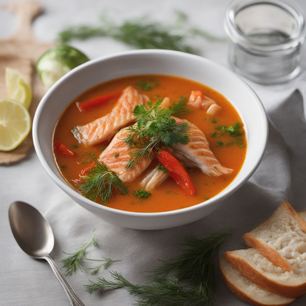Fish Soup with Eastern European Flavors