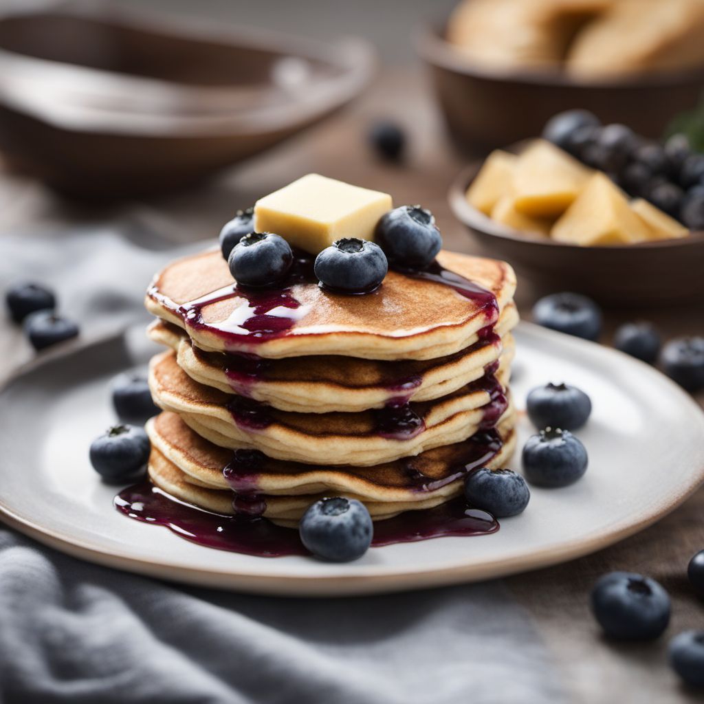 Fluffy Blueberry Pancakes