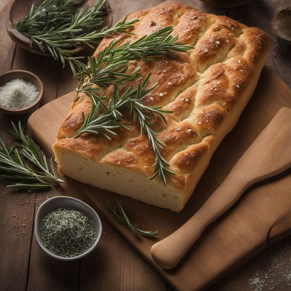 Focaccia Seravezzina with Rosemary and Sea Salt