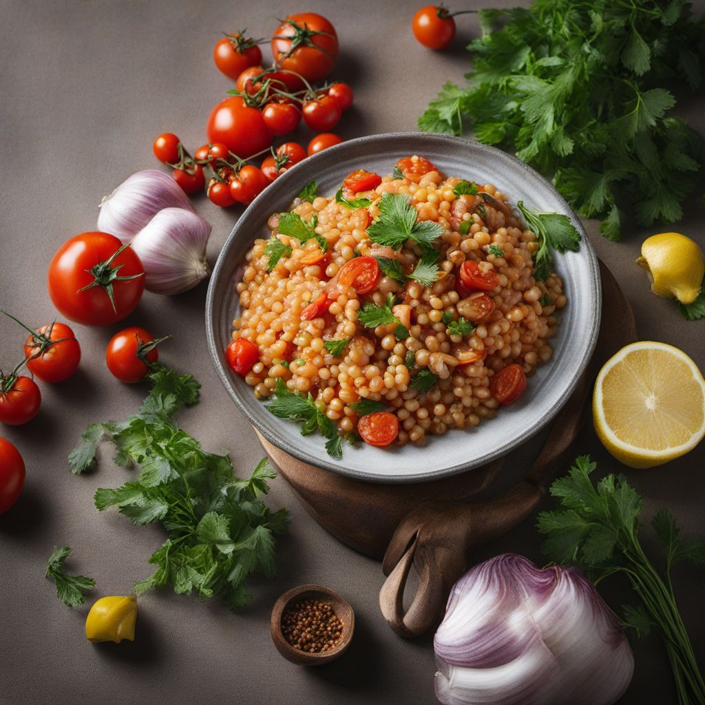 Fregola with Seafood Medley