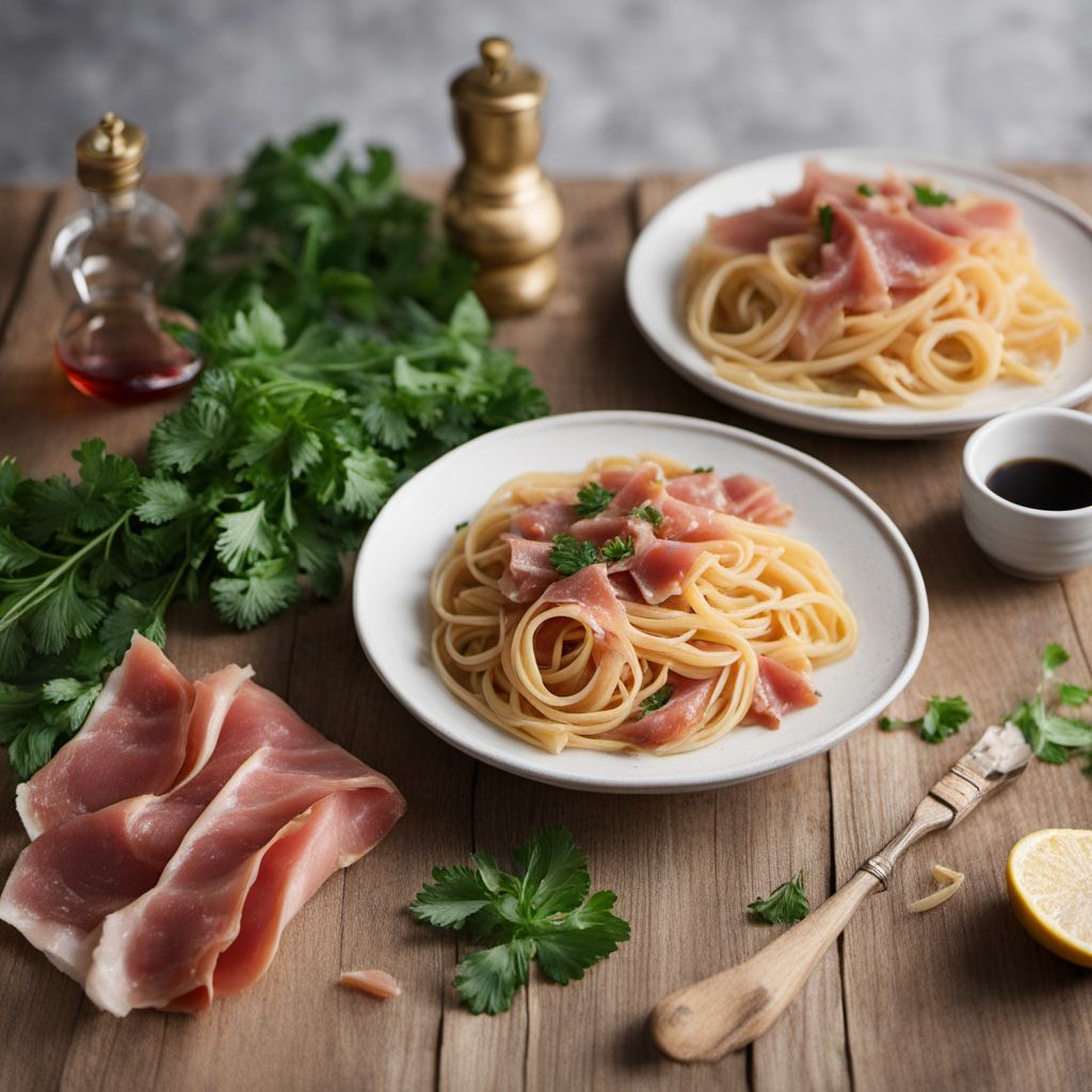 French-inspired Pasta with Prosciutto