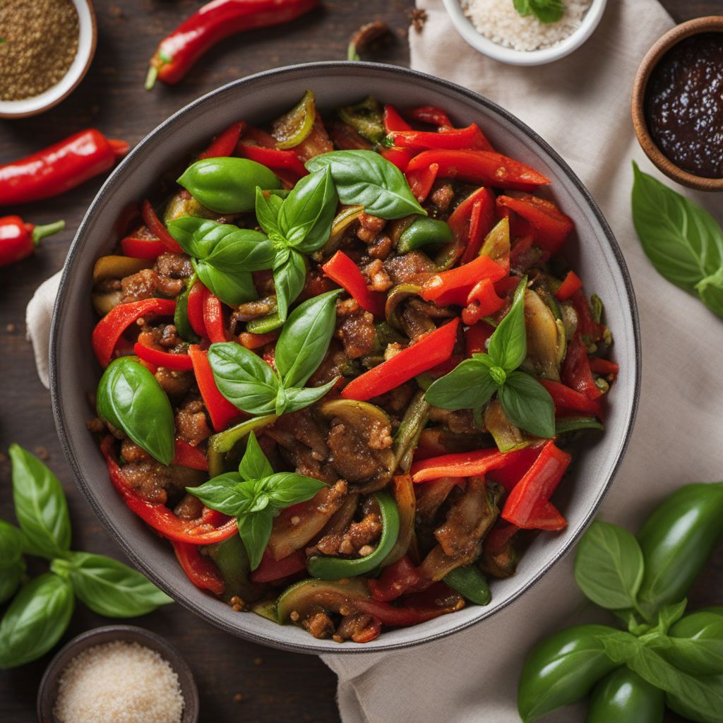 Fried Basil Ratatouille