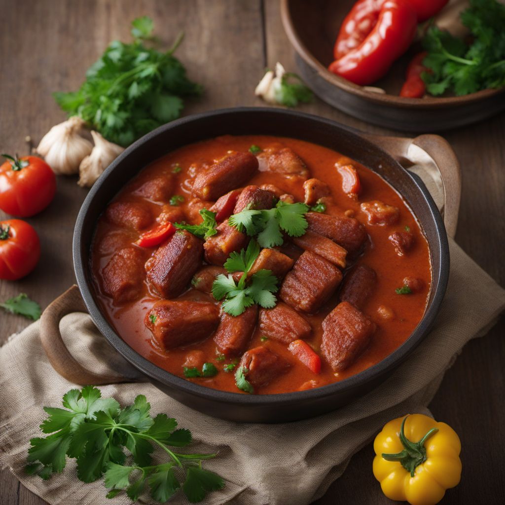 Gabonese-style Sausage Stew