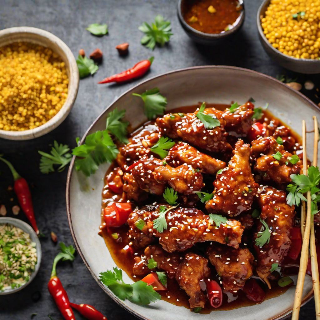 General Tso's Chicken with a Moroccan Twist