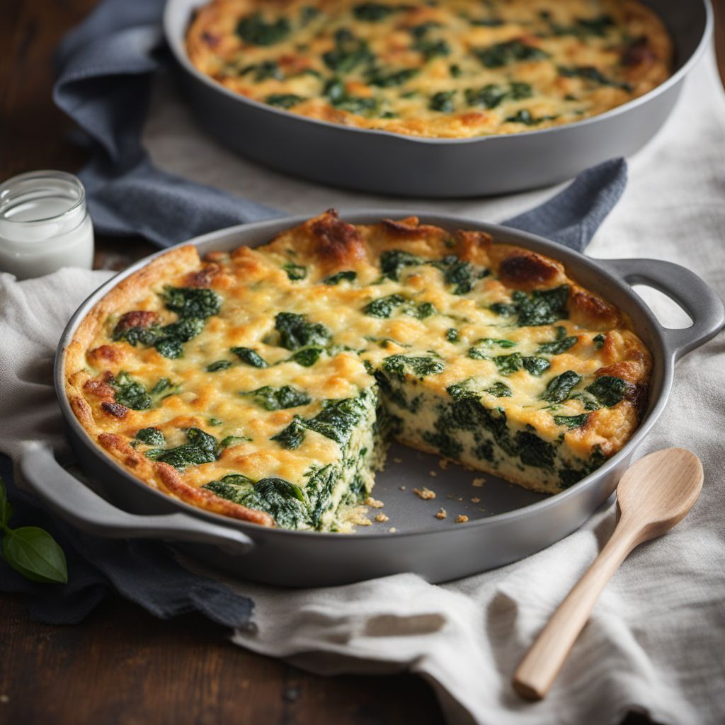 Georgian-inspired Spinach and Cheese Frittata