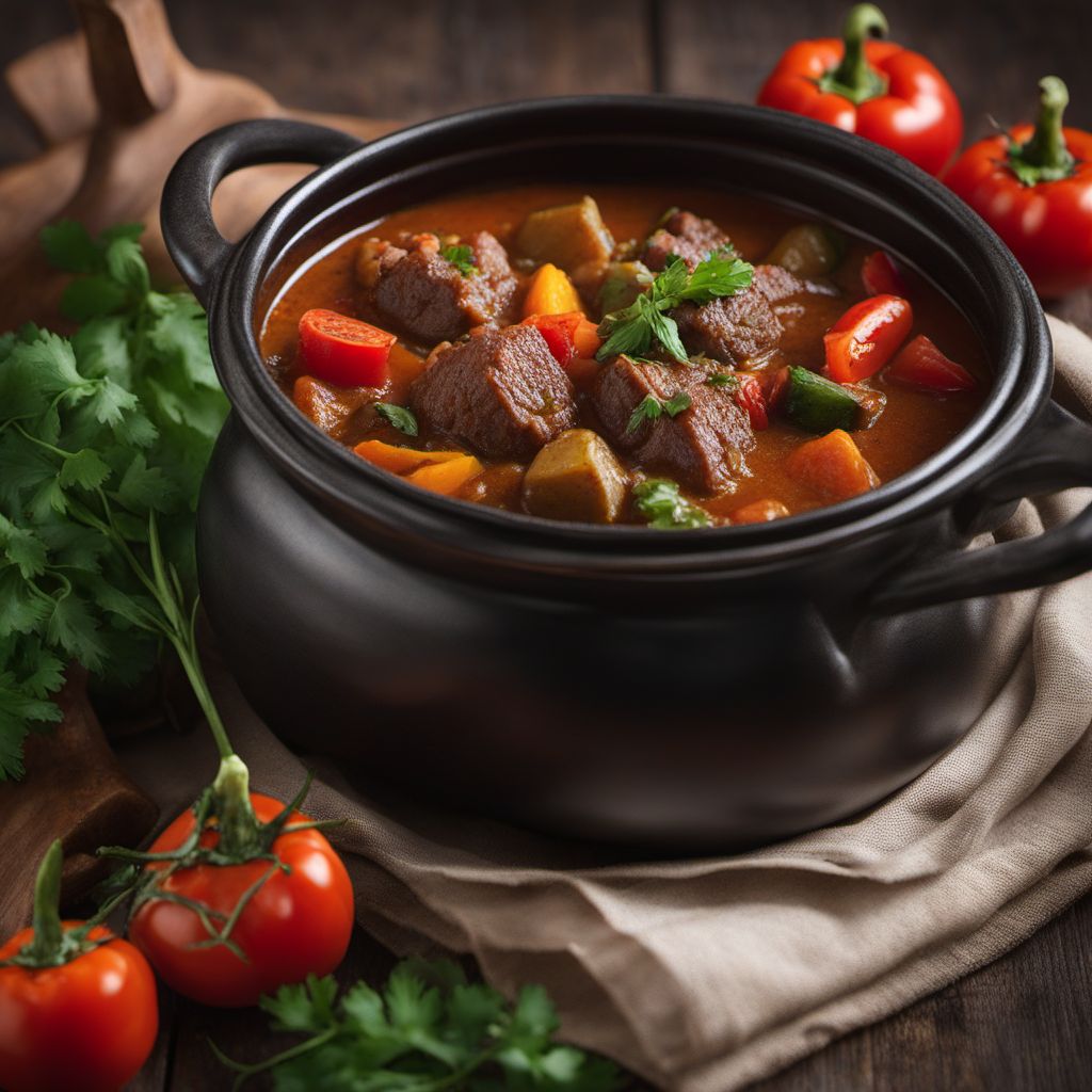 Georgian Lamb Stew with Vegetables