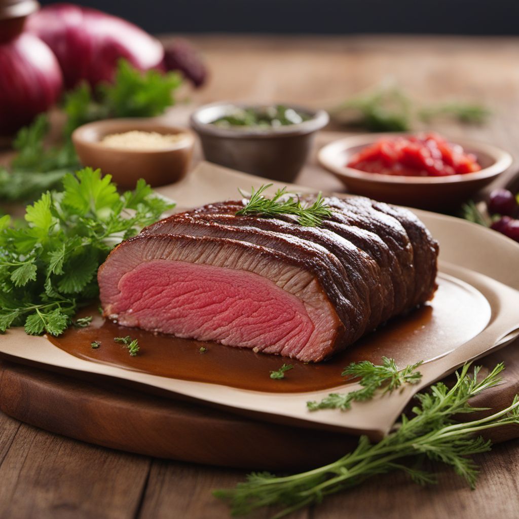 German Beef Rouladen with Mustard and Pickles