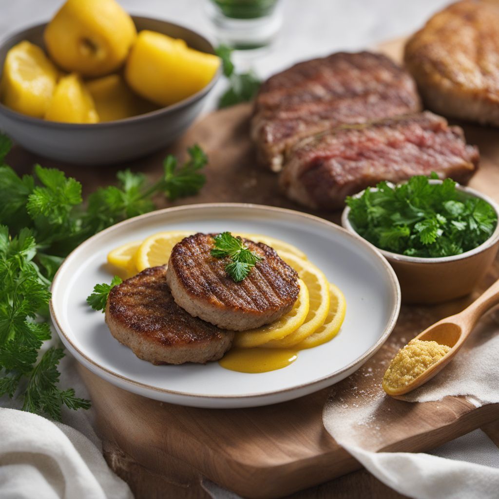 German-style Beef Patties with Mustard Sauce