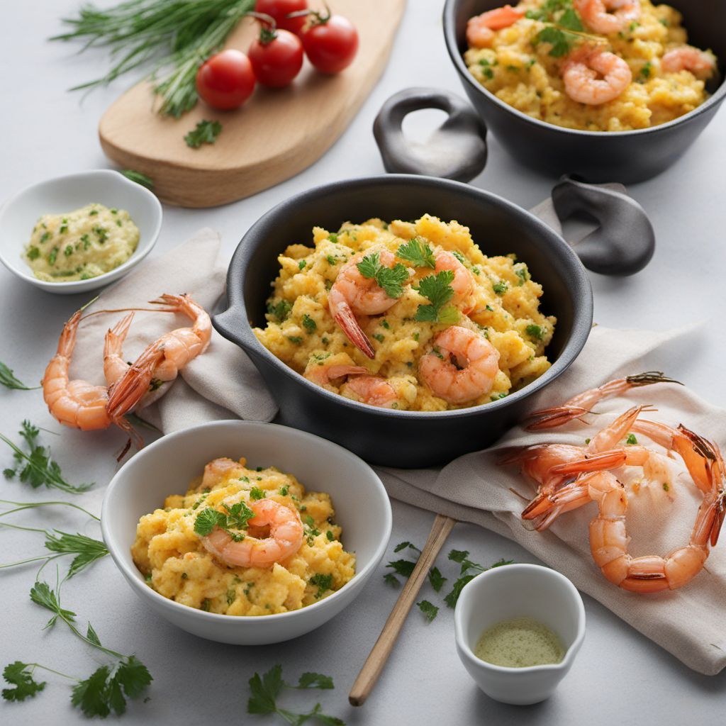 German-style Scrambled Eggs with Shrimp