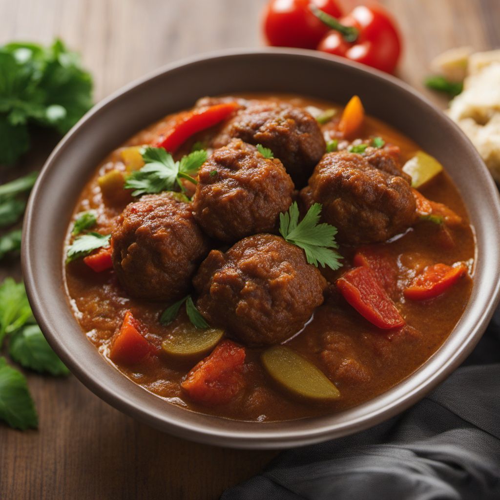 Ghanaian Spiced Meatball Stew