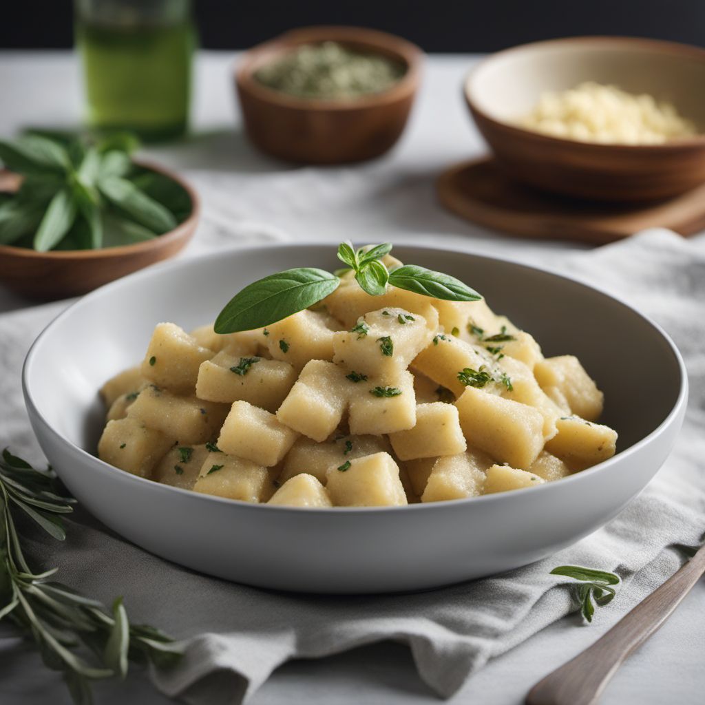 Gnocchi al Castelmagno with Sage Butter Sauce