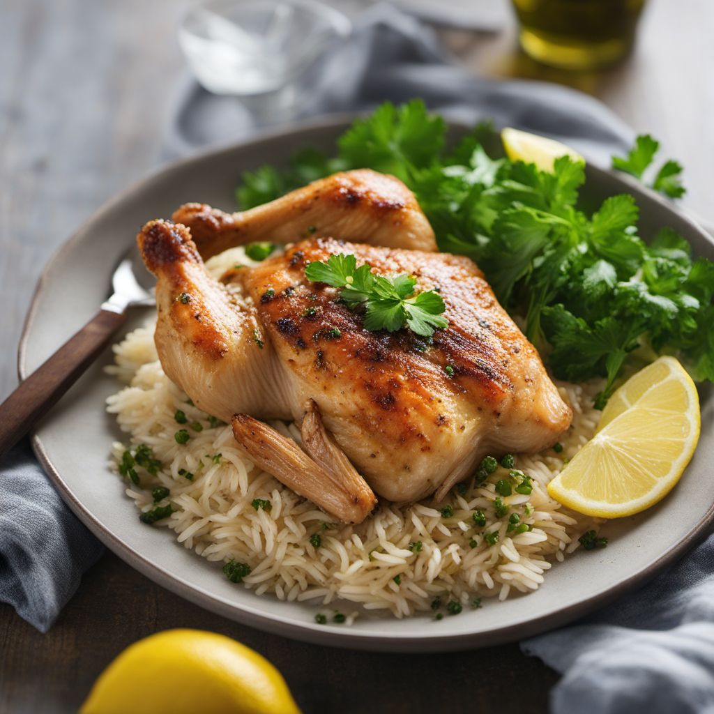 Greek Lemon Chicken with Rice