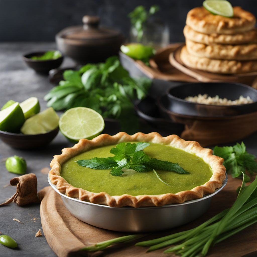 Green Chicken Curry Pie