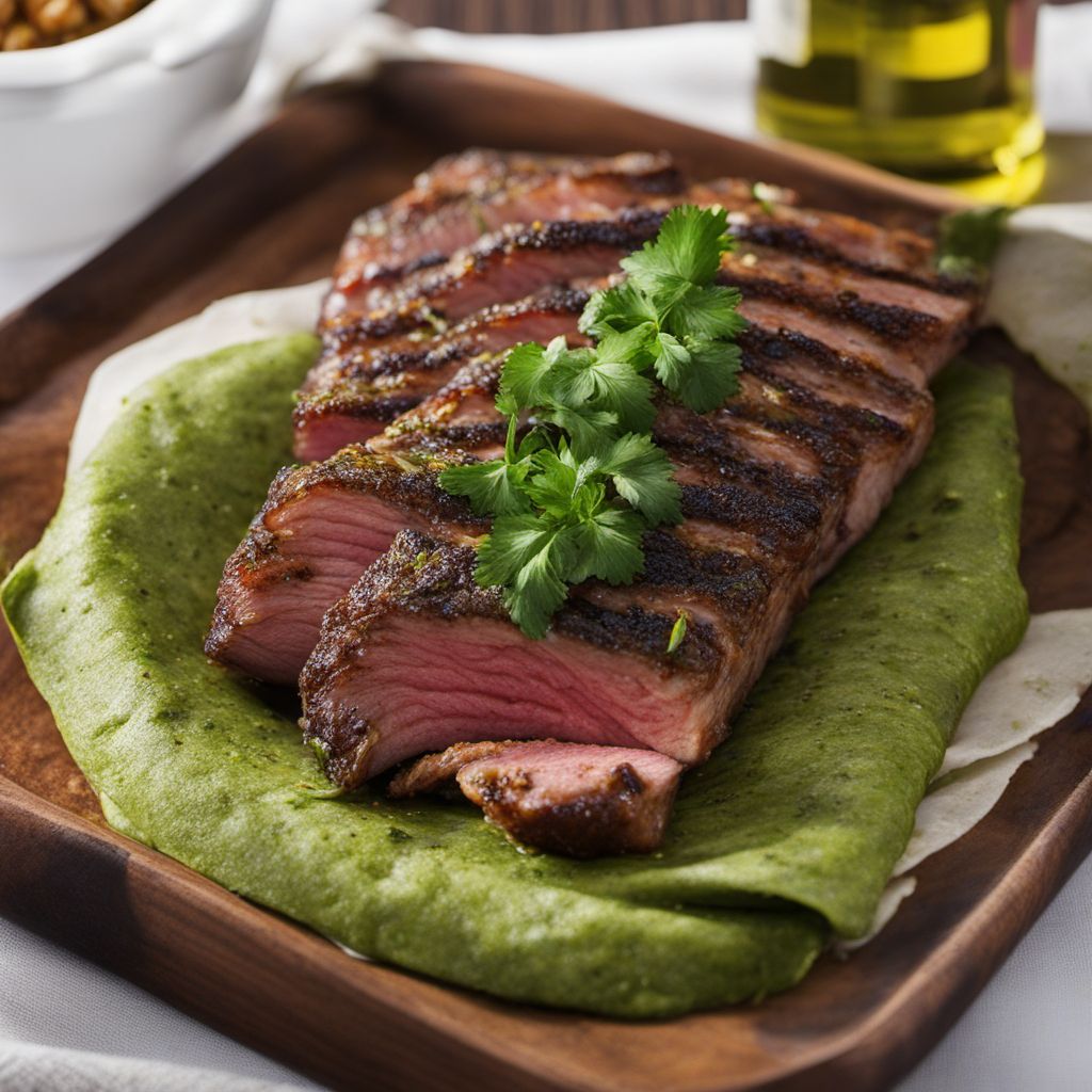 Grilled Argentinian Entraña with Chimichurri Sauce