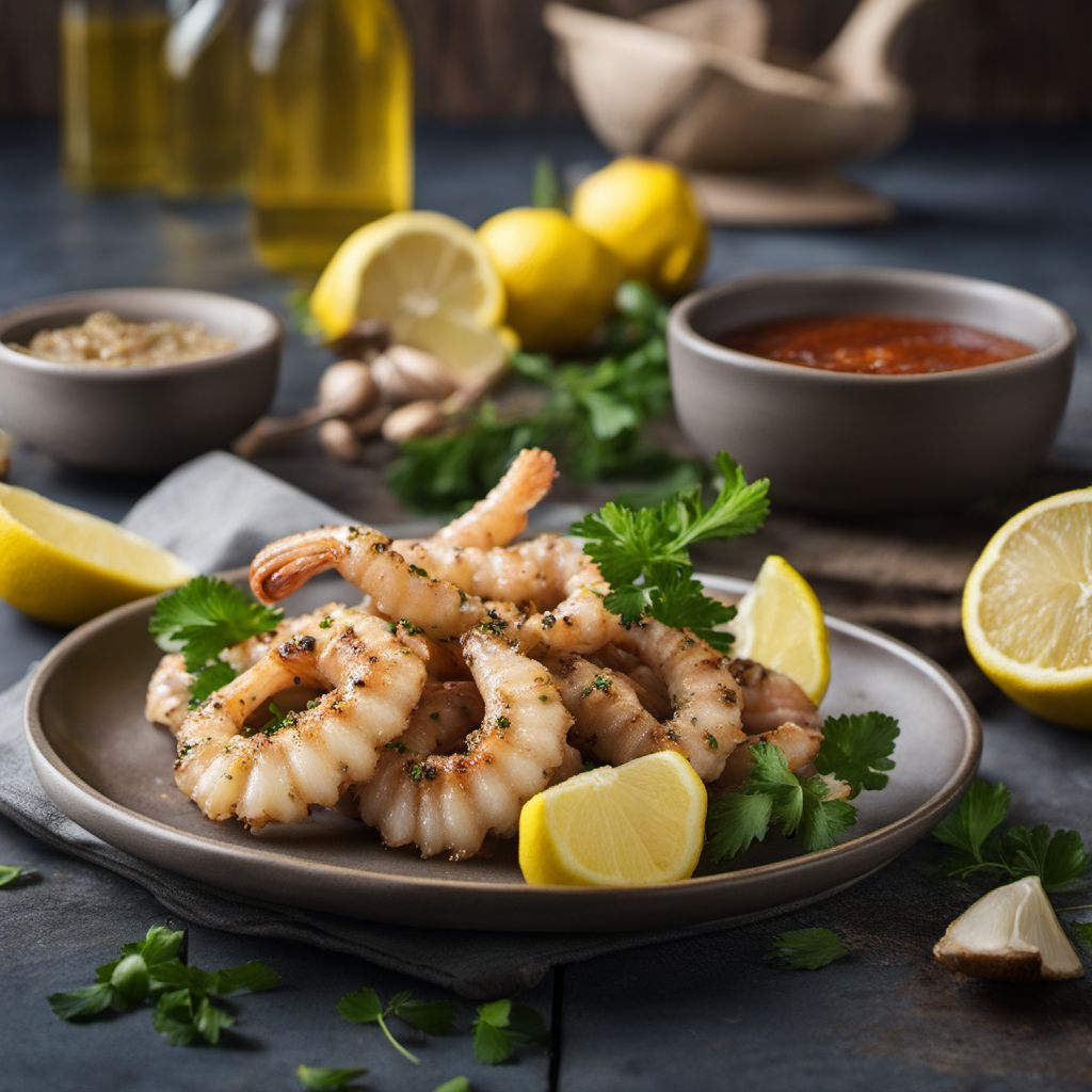 Grilled Calamari with Garlic and Lemon