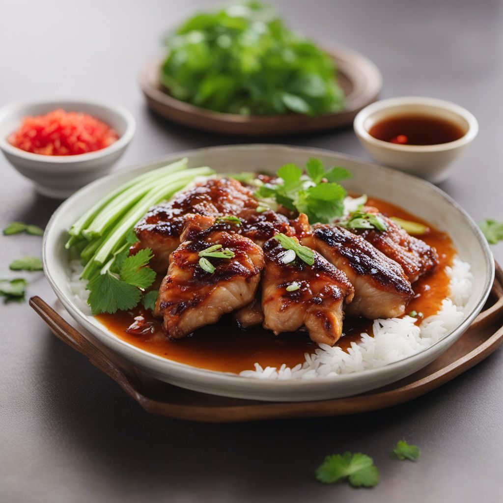 Grilled Chicken Thighs with Sticky Rice Dumplings