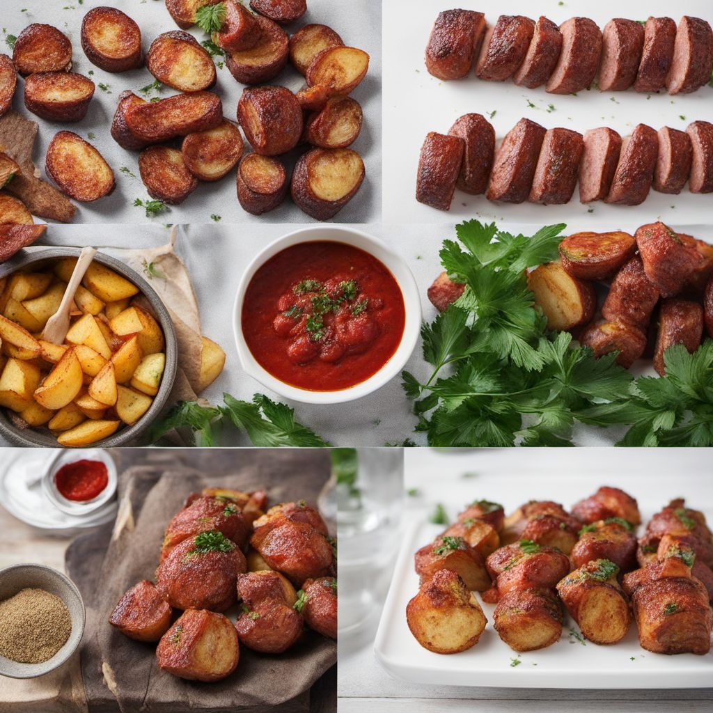 Grilled Chouriço with Roasted Potatoes