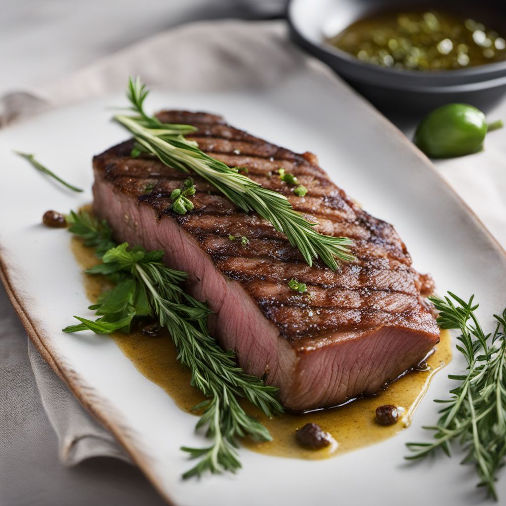 Grilled Herb-Marinated Entrecôte