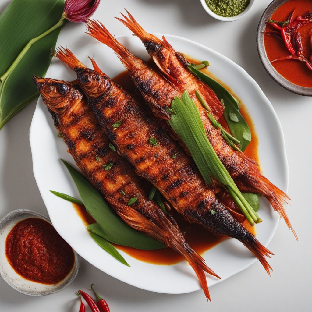 Grilled Ikan Bakar with Spicy Sambal