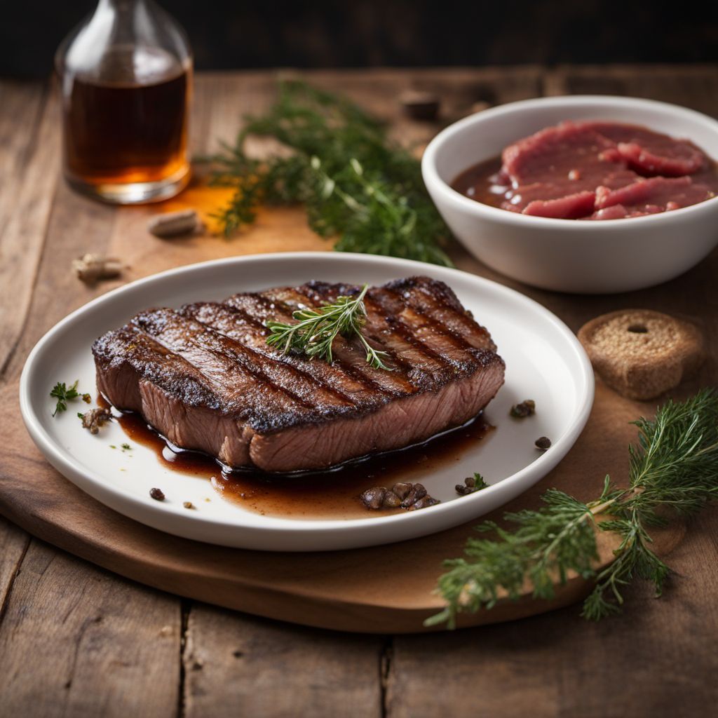 Grilled Irish Steak with Whiskey Glaze