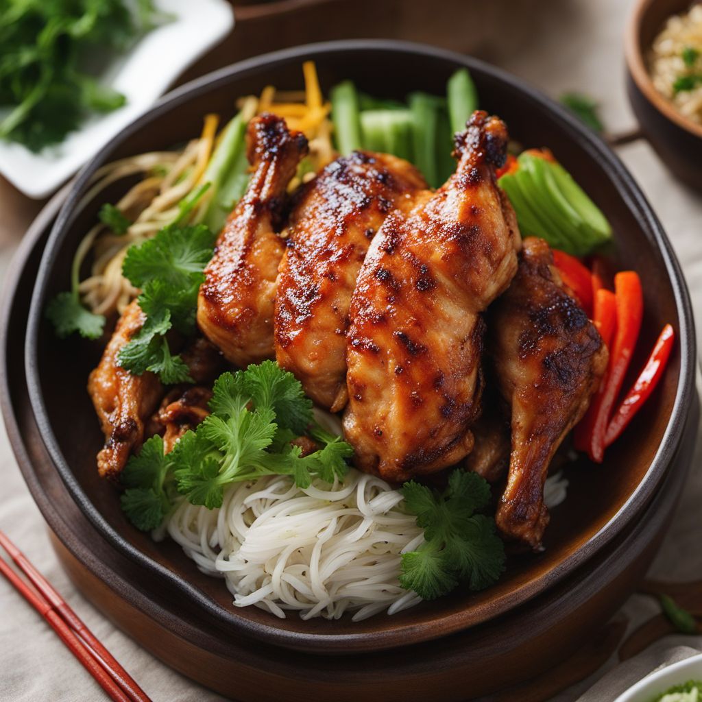 Grilled Nagoya-style Chicken (Nagoya-style Gà bản đến nướng)