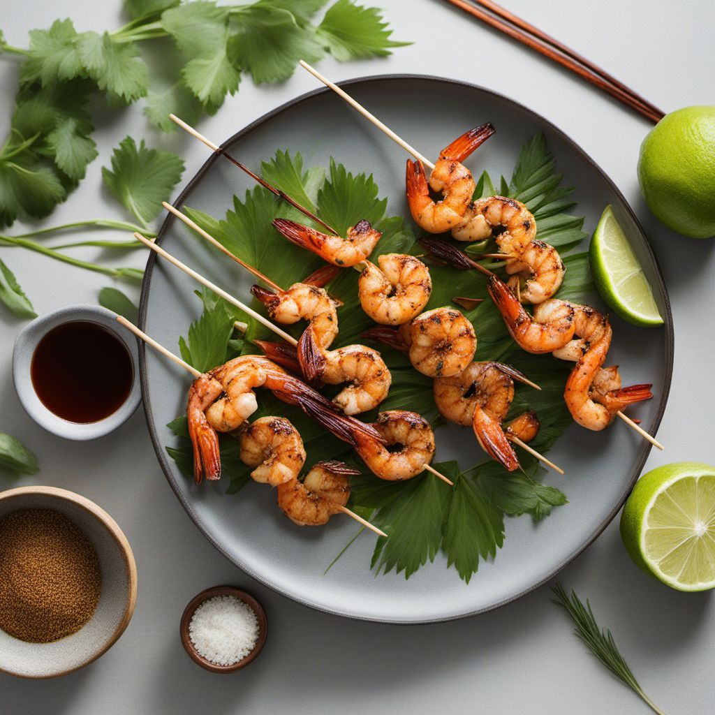 Grilled Shrimp Skewers with Lemongrass Marinade