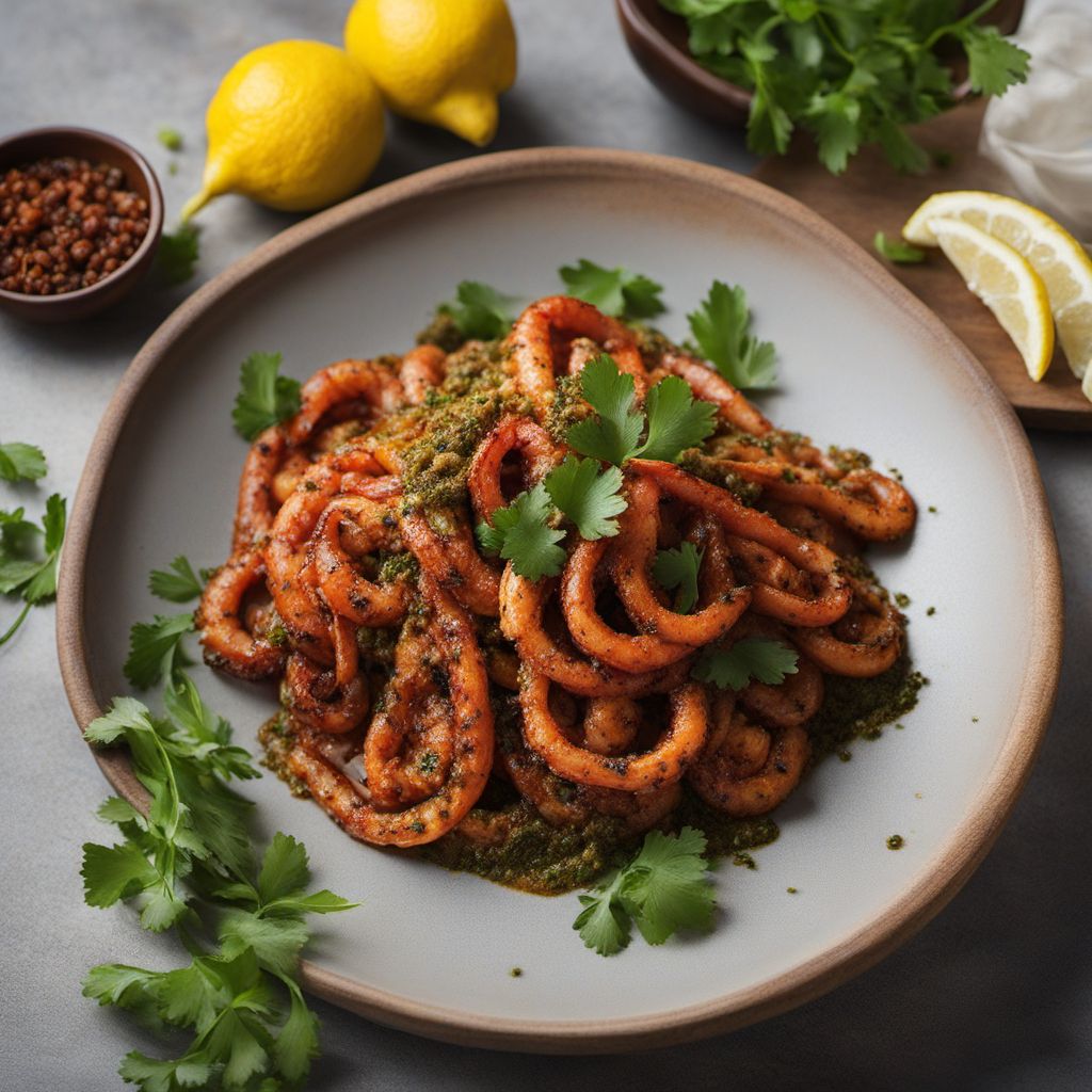 Grilled Squid with Eritrean Spices