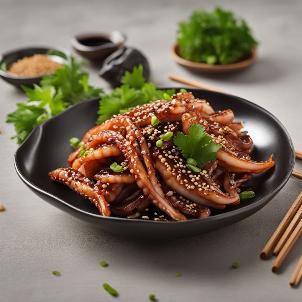 Grilled Squid with Soy Glaze