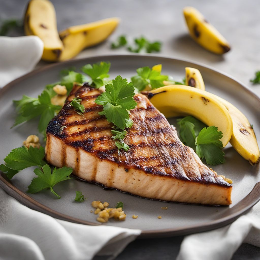 Grilled Swordfish with Caramelized Bananas